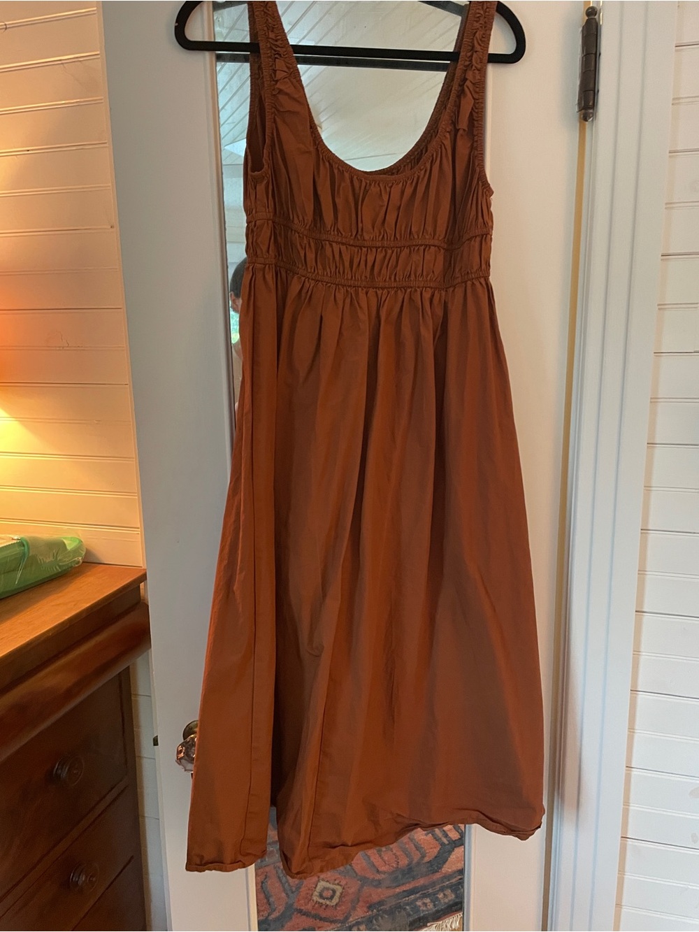 En Saison Rust Brown Sleeveless Midi Dress - Picture 4 of 4